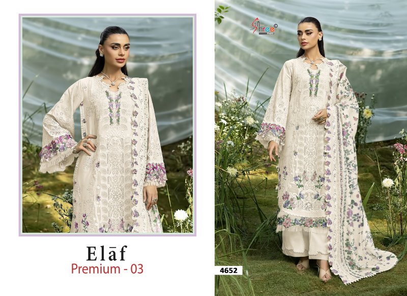 Elaf Premium Vol 3 By Shree Cotton Dupatta Dress Material 